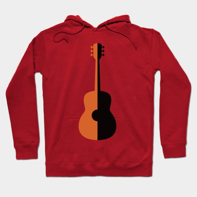 Jazz Rock n Roll Acoustic Guitar Hoodie by Inogitna Designs